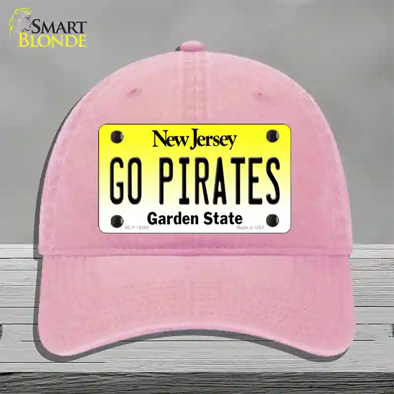 Go Pirates Novelty License Plate Hat Unconstructed Cotton / Pink