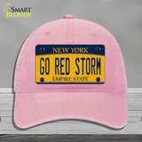 Go Red Storm Novelty License Plate Hat Unconstructed Cotton / Pink