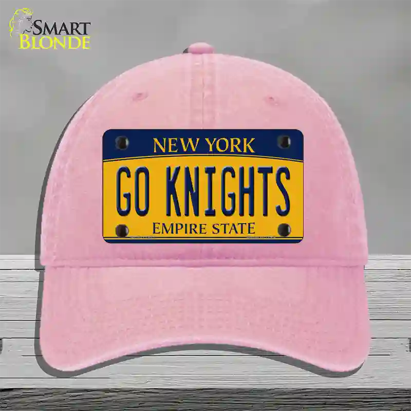 Go Black Knights Novelty License Plate Hat Unconstructed Cotton / Pink