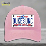 Duke | UNC Novelty License Plate Hat Unconstructed Cotton / Pink