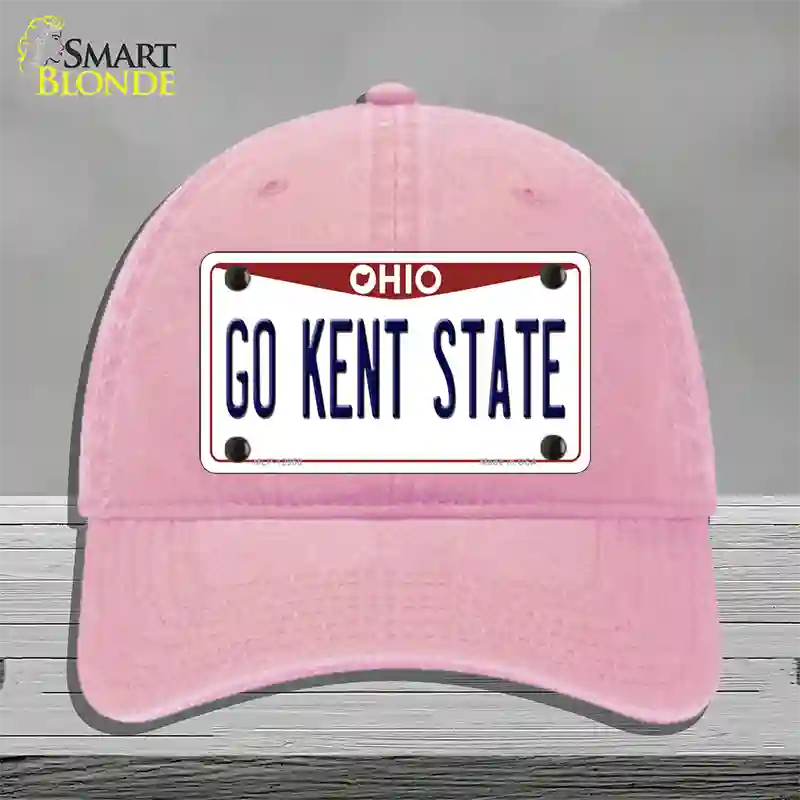 Go Kent State Novelty License Plate Hat Unconstructed Cotton / Pink