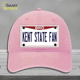 Kent State Fan Novelty License Plate Hat Unconstructed Cotton / Pink