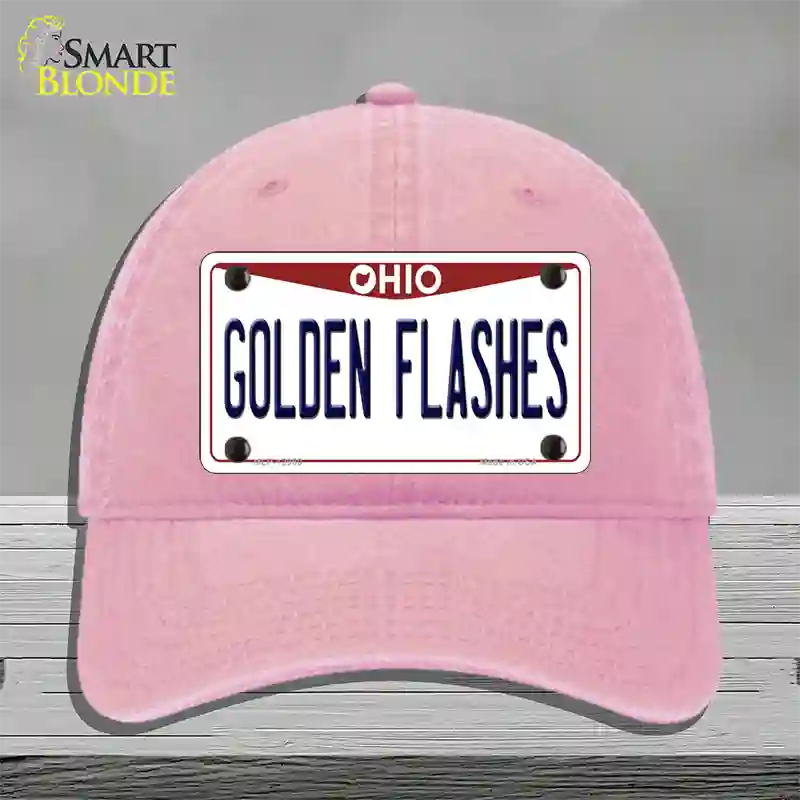 Golden Flashes Novelty License Plate Hat Unconstructed Cotton / Pink