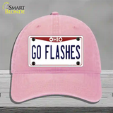 Go Flashes Novelty License Plate Hat Unconstructed Cotton / Pink