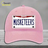 Musketeers Novelty License Plate Hat Unconstructed Cotton / Pink