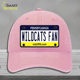 Wildcats Fan Pennsylvania Novelty License Plate Hat Unconstructed Cotton / Pink