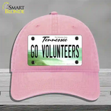 Go Volunteers Novelty License Plate Hat Unconstructed Cotton / Pink