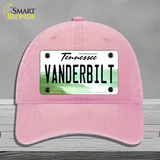 Vanderbilt Novelty License Plate Hat Unconstructed Cotton / Pink