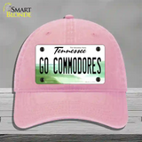 Go Commodores Novelty License Plate Hat Unconstructed Cotton / Pink