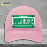 Go Catamounts Novelty License Plate Hat Unconstructed Cotton / Pink