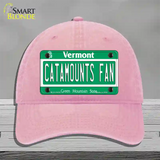 Catamounts Fan Novelty License Plate Hat Unconstructed Cotton / Pink