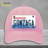 Gonzaga Novelty License Plate Hat Unconstructed Cotton / Pink