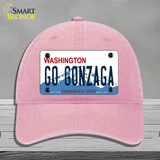 Go Gonzaga Novelty License Plate Hat Unconstructed Cotton / Pink