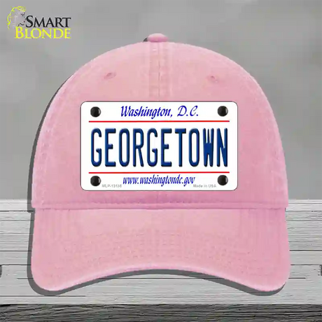 Georgetown Novelty License Plate Hat Unconstructed Cotton / Pink