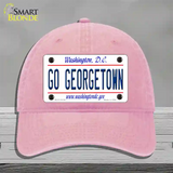 Go Georgetown Novelty License Plate Hat Unconstructed Cotton / Pink