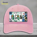 Jaguars Strip Art Novelty License Plate Hat Tag Unconstructed Cotton / Pink