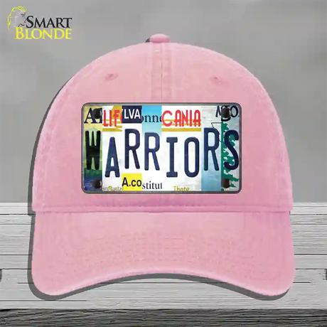 Warriors Strip Art Novelty License Plate Hat Tag Unconstructed Cotton / Pink