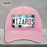 Wizards Strip Art Novelty License Plate Hat Tag Unconstructed Cotton / Pink