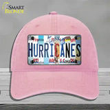 Hurricanes Strip Art Novelty License Plate Hat Tag Unconstructed Cotton / Pink