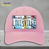 Louisville Strip Art Novelty License Plate Hat Tag Unconstructed Cotton / Pink