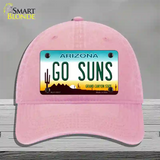 Go Suns Novelty License Plate Hat Tag Unconstructed Cotton / Pink