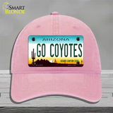 Go Coyotes Novelty License Plate Hat Tag Unconstructed Cotton / Pink