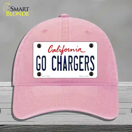 Go Chargers Novelty License Plate Hat Tag Unconstructed Cotton / Pink