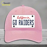 Go Raiders Novelty License Plate Hat Tag Unconstructed Cotton / Pink