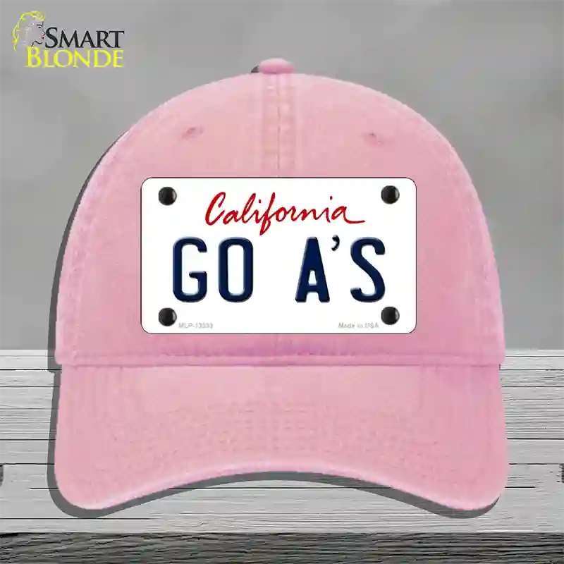 Go Athletics Novelty License Plate Hat Tag Unconstructed Cotton / Pink