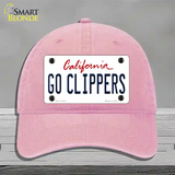 Go Clippers Novelty License Plate Hat Tag Unconstructed Cotton / Pink