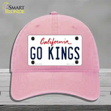 Go Kings Novelty License Plate Hat Tag Unconstructed Cotton / Pink