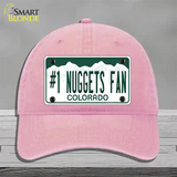 Number 1 Nuggets Fan Novelty License Plate Hat Tag Unconstructed Cotton / Pink