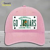 Go Jaguars Novelty License Plate Hat Tag Unconstructed Cotton / Pink