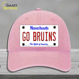 Go Bruins Novelty License Plate Hat Tag Unconstructed Cotton / Pink