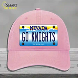 Go Golden Knights Novelty License Plate Hat Tag Unconstructed Cotton / Pink