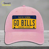 Go Bills Novelty License Plate Hat Tag Unconstructed Cotton / Pink