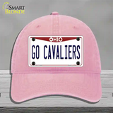 Go Cavaliers Novelty License Plate Hat Tag Unconstructed Cotton / Pink