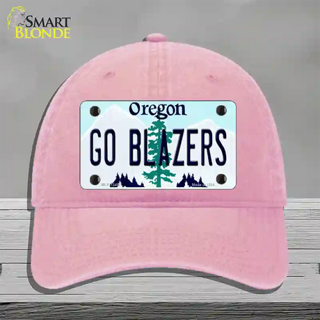 Go Blazers Novelty License Plate Hat Tag Unconstructed Cotton / Pink