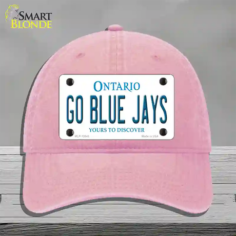 Go Blue Jays Novelty License Plate Hat Tag Unconstructed Cotton / Pink