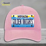 Golden Knights Novelty License Plate Hat Tag Unconstructed Cotton / Pink