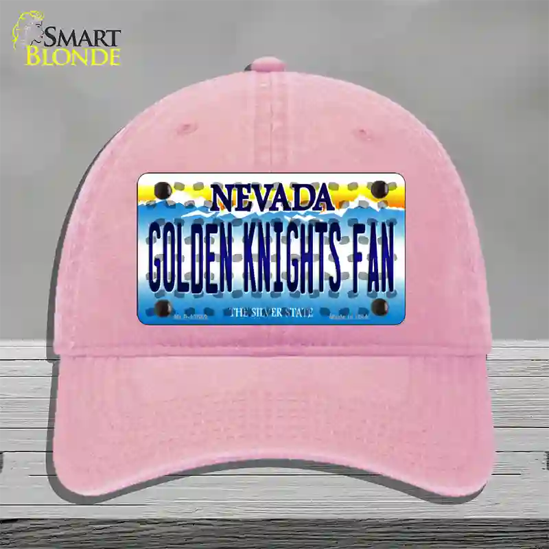 Golden Knights Fan Novelty License Plate Hat Tag Unconstructed Cotton / Pink