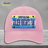 Golden Knights Fan Novelty License Plate Hat Tag Unconstructed Cotton / Pink