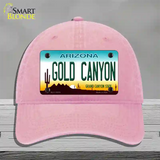 Gold Canyon Arizona Novelty License Plate Hat Tag Unconstructed Cotton / Pink