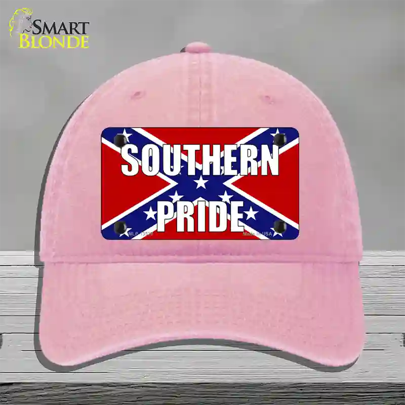 Southern Pride Confederate Novelty License Plate Hat Tag Unconstructed Cotton / Pink