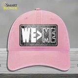 We Greater Than Me Novelty License Plate Hat Tag Unconstructed Cotton / Pink