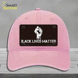 Black Lives Matter Brick Novelty License Plate Hat Tag Unconstructed Cotton / Pink