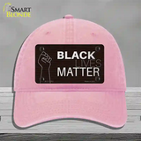 Black Lives Matter Fist Brick Novelty License Plate Hat Tag Unconstructed Cotton / Pink