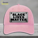 Black Lives Matter Diamond Plate Novelty License Plate Hat Tag Unconstructed Cotton / Pink