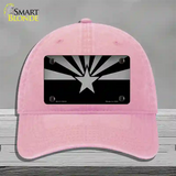 Arizona Flag Black  Novelty License Plate Hat Tag Unconstructed Cotton / Pink