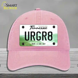 URGR8 Novelty License Plate Hat Tag Unconstructed Cotton / Pink